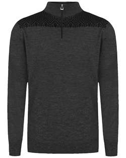 Dale of Norway Eirik Men's Sweater - Dark Grey Melange/Black